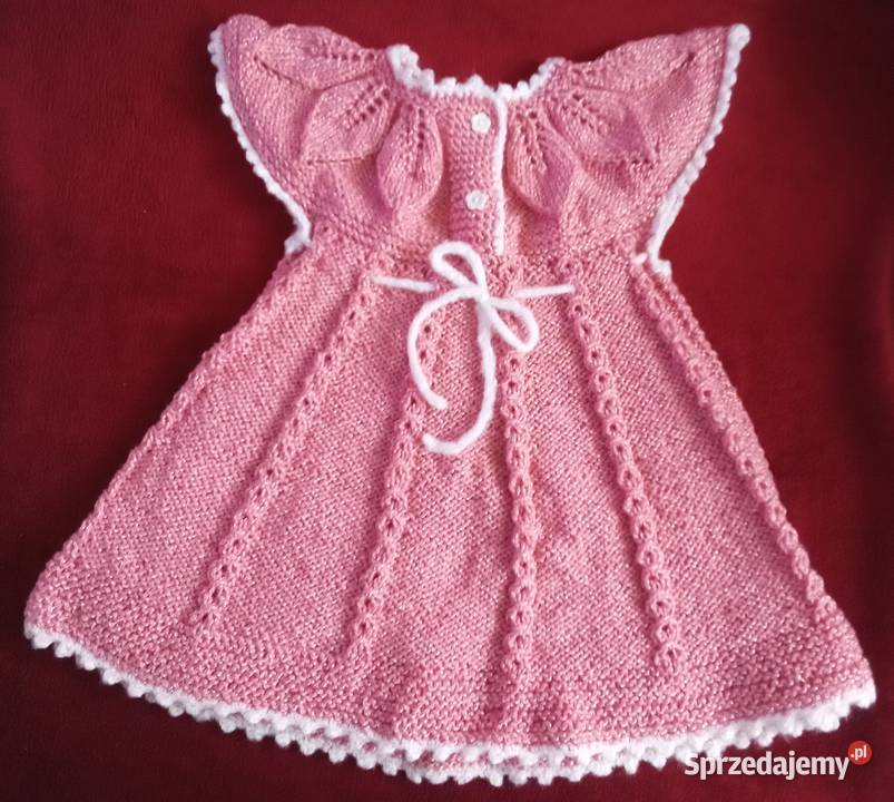 śliczna sukienka rękodzieło Dla Dziecka Warszawa sprzedam