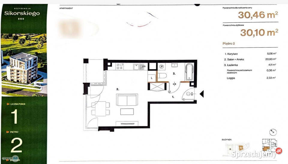 Mieszkanie Kielce 301m2 1 pokojowe