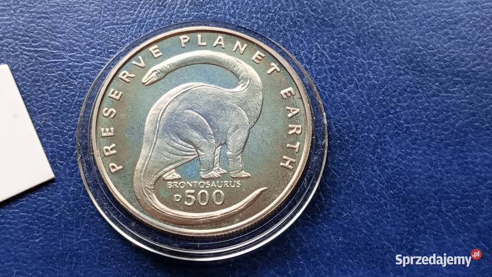 Stare monety 500 dinarów 1993 Brontosaurus Lesko