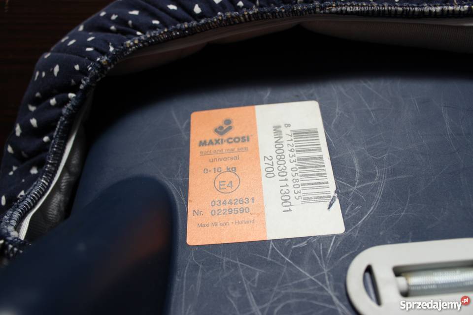 Nosidło nosidełko fotelik samochodowy MaxiCosi Tarnowskie Góry