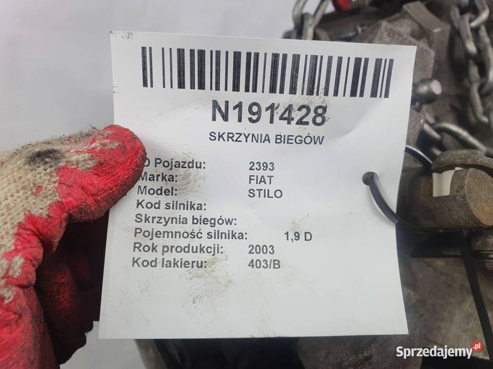 SKRZYNIA BIEGÓW FIAT STILO Lipno sprzedam