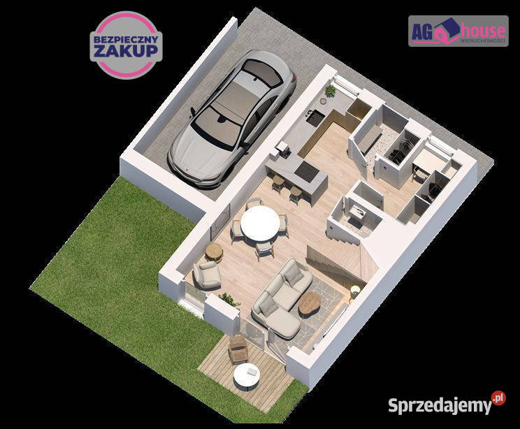 sprzedaży domu bliźniaka 85m2 Bojano Tartaczna