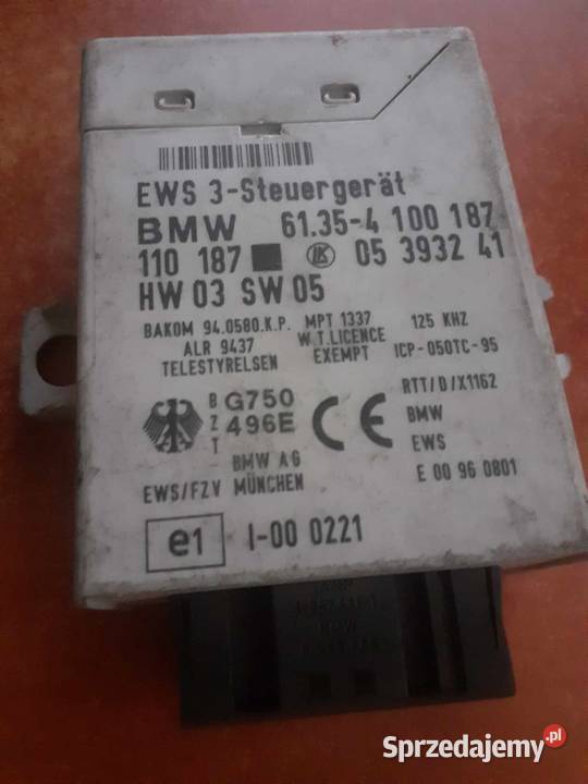Sterownik Moduł BMW E39 E46 E36 61354100187 mazowieckie Warszawa