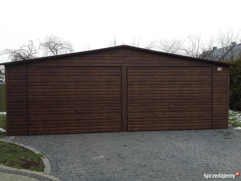 Garaże Blaszane Drewnopodobne 3x6 Garaż Blaszany Gdańsk