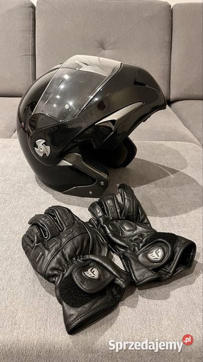 Kask Airoh pokrowiec rękawice kominiarka Żory sprzedam