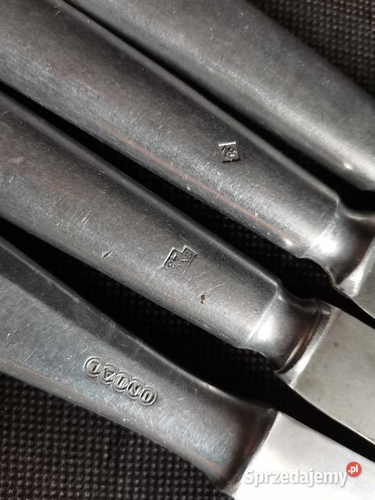 Stare sztućce 4 noże kantynowe Wehrmacht Antyki, Sztuka, Kolekcje Siemianowice Śląskie