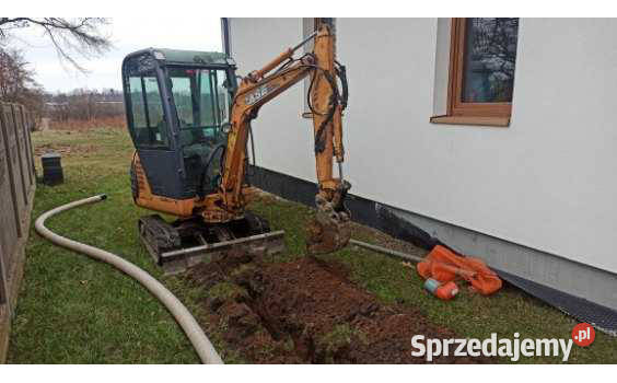 Minikoparka Wynajem kopanie Wykopy, roboty ziemne mazowieckie Sochaczew