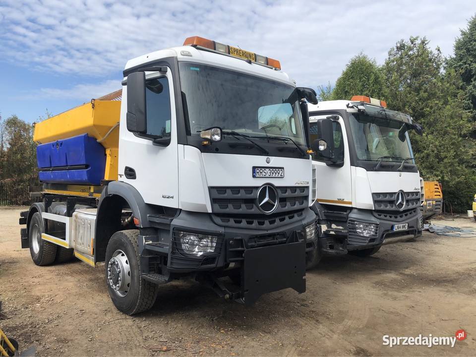 Mercedes Arocs 2014 euro 6 4x4 schmidt 6m3 pług 7689cm3