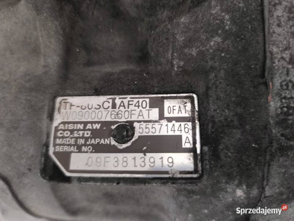 SKRZYNIA BIEGÓW AUTOMAT OPEL INSIGNIA A 20CDTI Skrzynie biegów automatyczne