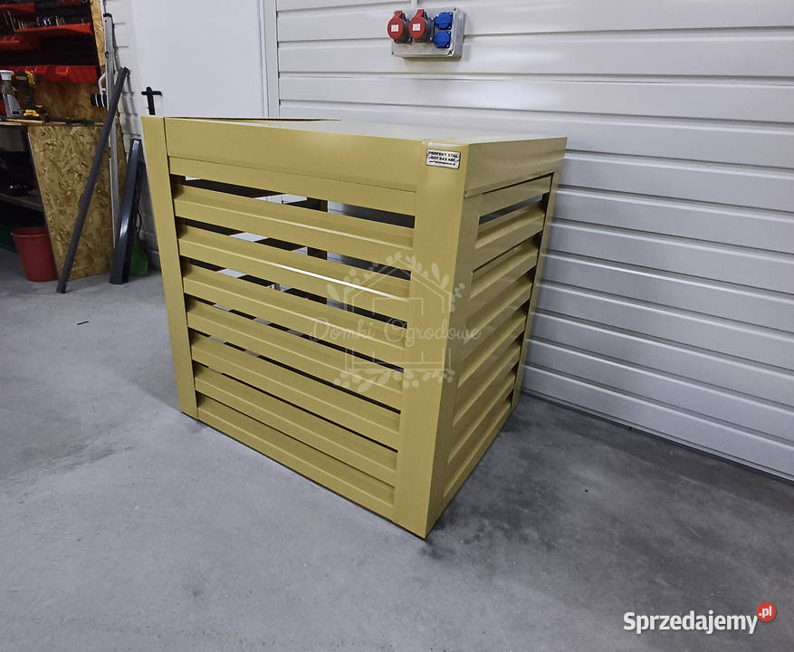 Osłona pompy ciepła 90x80x90 żółty Zabudowa Brzesko