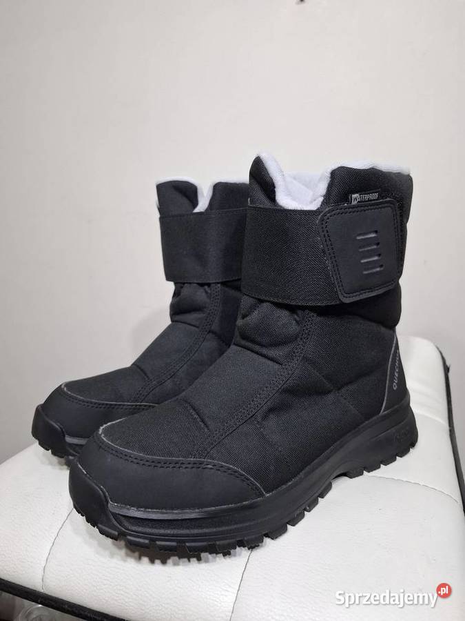 Damskie buty 39 zimowe śniegowce Quechua czarny Kozaki Kraków