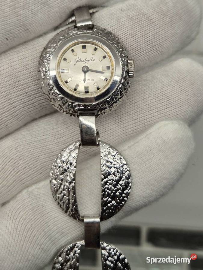 Glashtte koktajlowy damski zegarek biżuteryjny Damskie