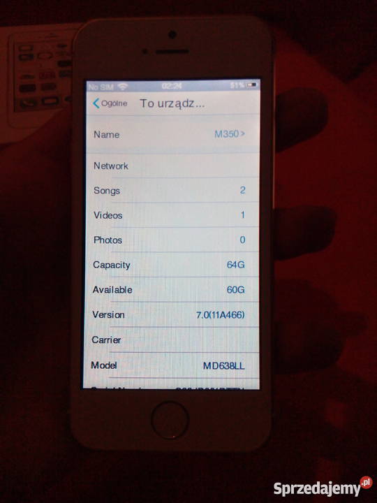 iPhone 5s podróbka GPRS