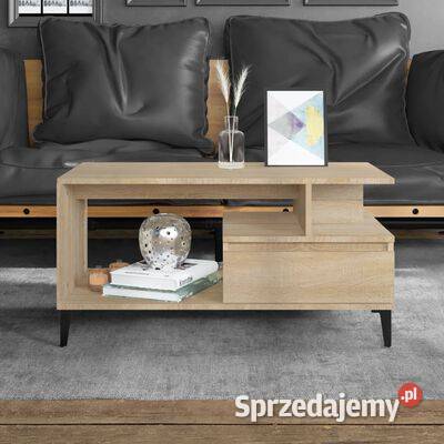 vidaXL Stolik kawowy dąb sonoma 90x49x45