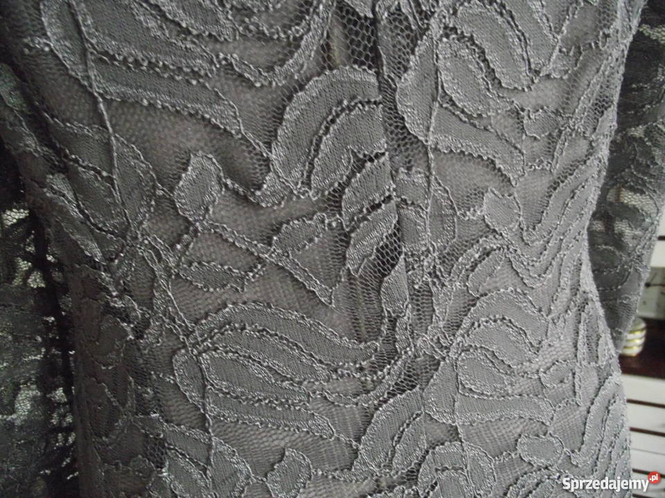 SEXI KORONKOWA SUKENKA SZARO SREBRNA r 42 Spódnice i sukienki Piła