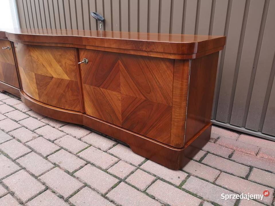Komoda ARTDECO 201 Orzech RTV Niska Stara Antyk wielkopolskie