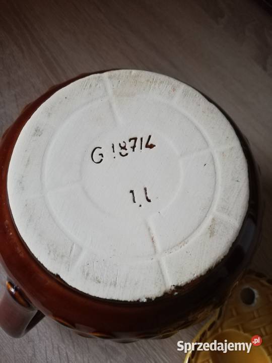 Dzbanek z uchem patera z kurkami Gorlice sprzedam