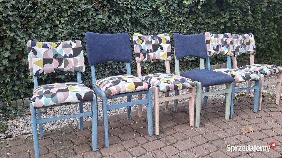 6 designerskich krzesel do jadalni salonu mazowieckie Konstancin-Jeziorna