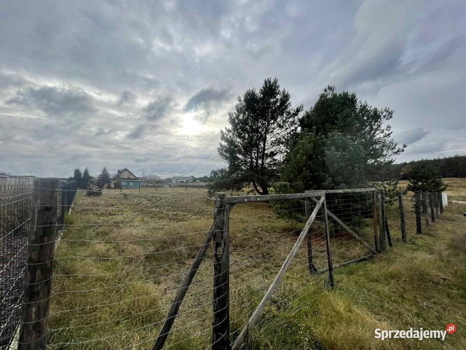 Działka budowlana ze zgłoszonym projektem Łośno