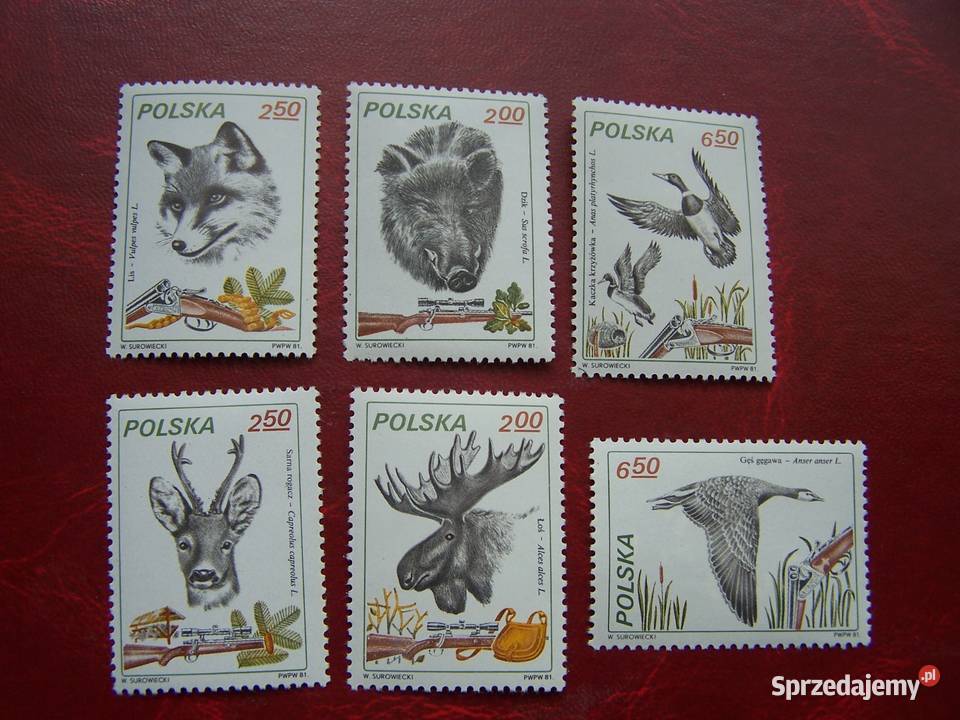 Polska 1981 MNH Mi 274651 Fauna Łowiectwo Tychy sprzedam