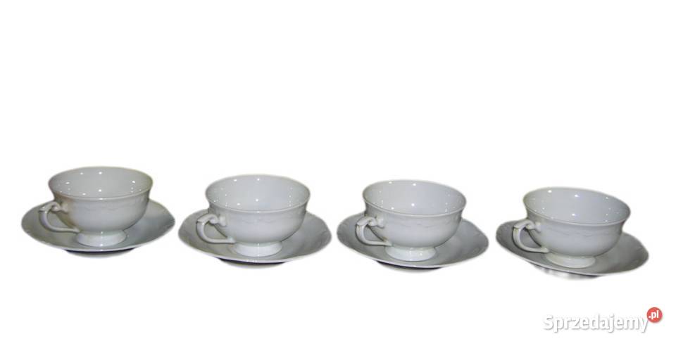 Filiżanki porcelanowe sygn Chodzież seria Ceramika i szkło mazowieckie Pruszków