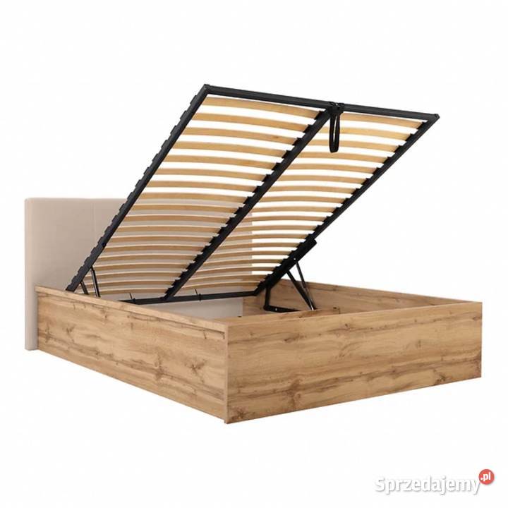 NOWE łóżko 160x200 pojemnik stelaż Dąb Wotan Siedlce sprzedam