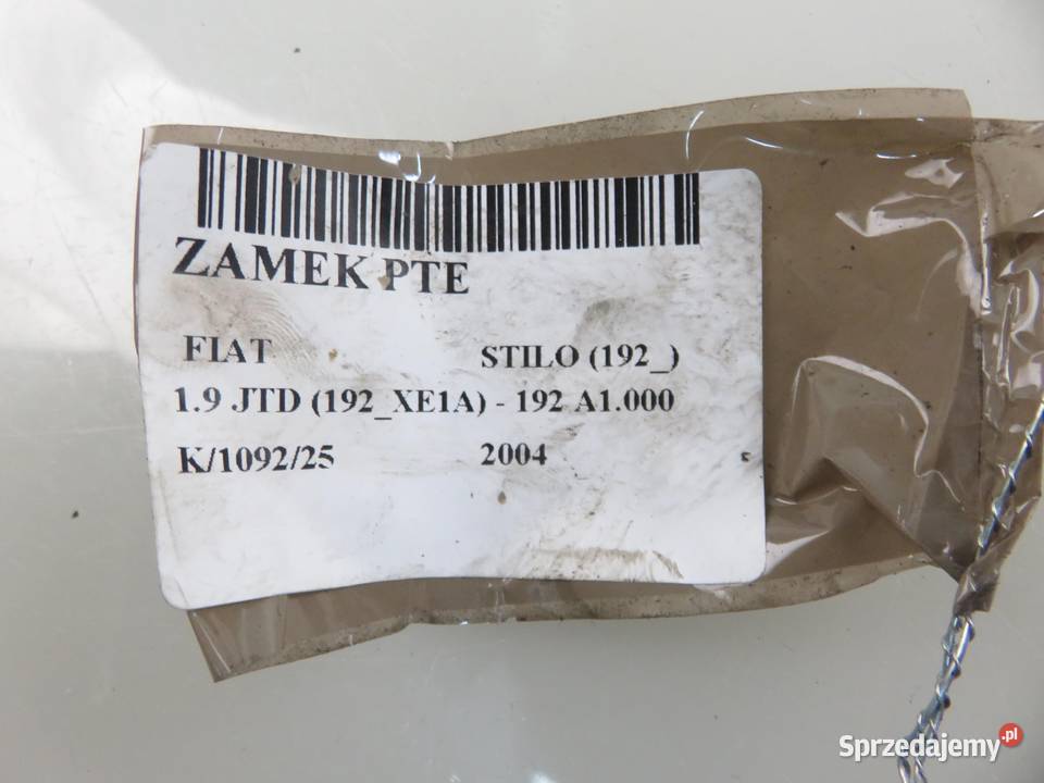 ZAMEK PRAWY TYLNY FIAT STILO Motoryzacja małopolskie sprzedam