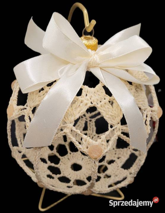 Bombka ręcznie wykonana na stojaku Krzywaczka