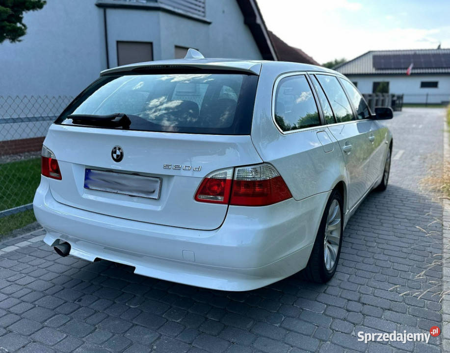 BMW 520 BMW e61 520d 163 M47 Kombi Biała Kombi Wrocław sprzedam