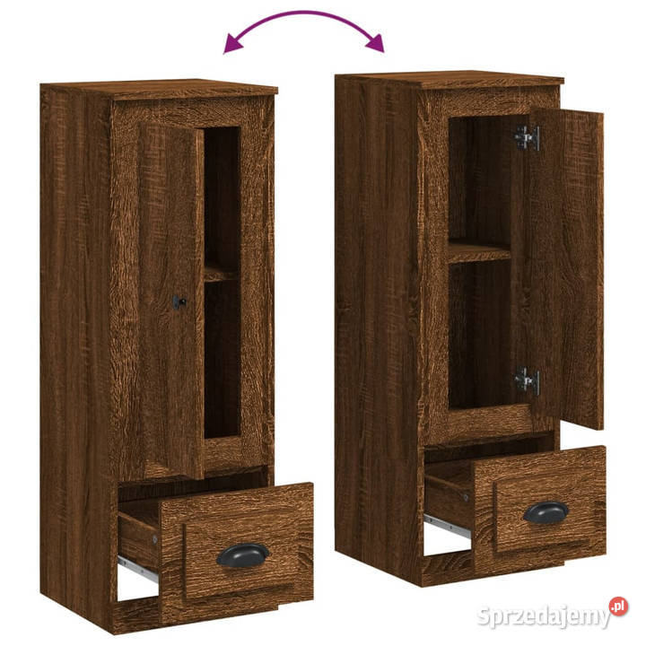 Szafka brązowy dąb 36x355x1035 materiał mazowieckie