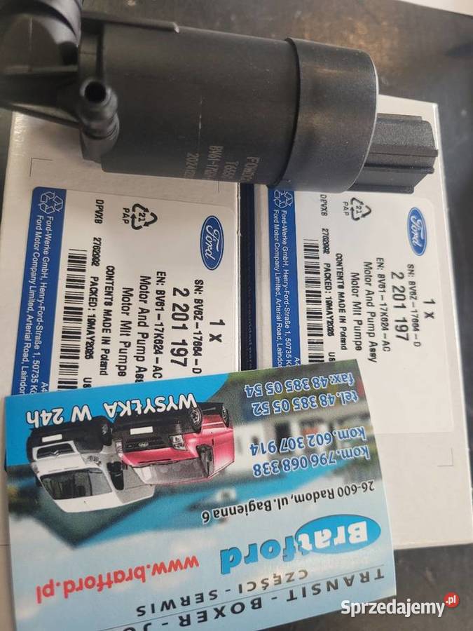 Silnik Spryskiwacza FORD TRANSIT 2201197 Radom