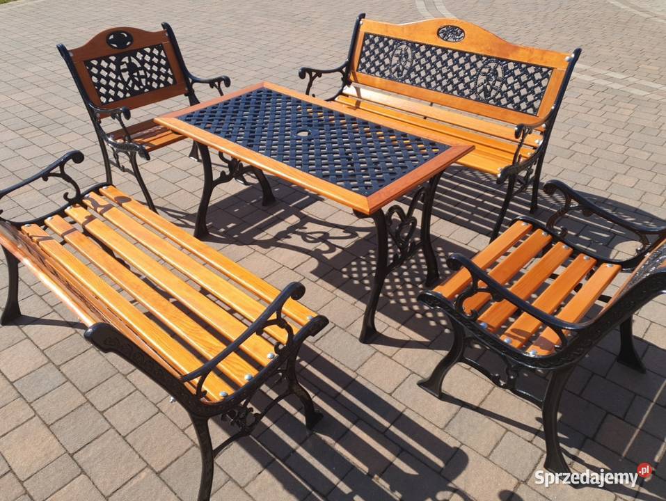 Meble ogrodowe żeliwne metal Zgierz sprzedam