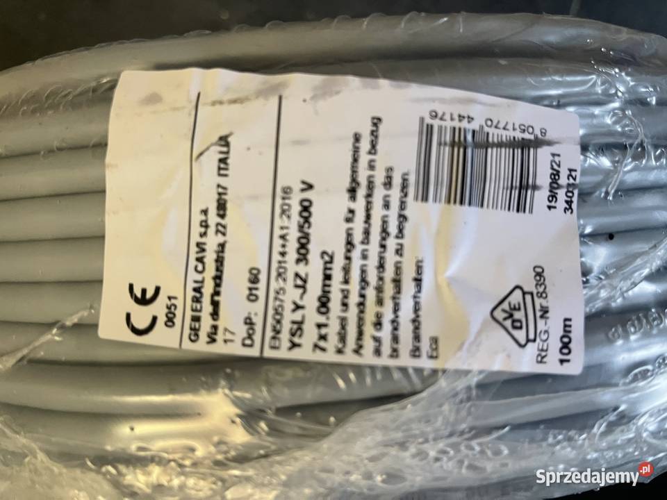 YSLYJZ 7x100mm 300500V kabel sterowniczy 100m