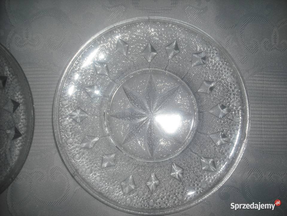 Talerzyki szklane deserowe oryginalny gwiezdny Warszawa