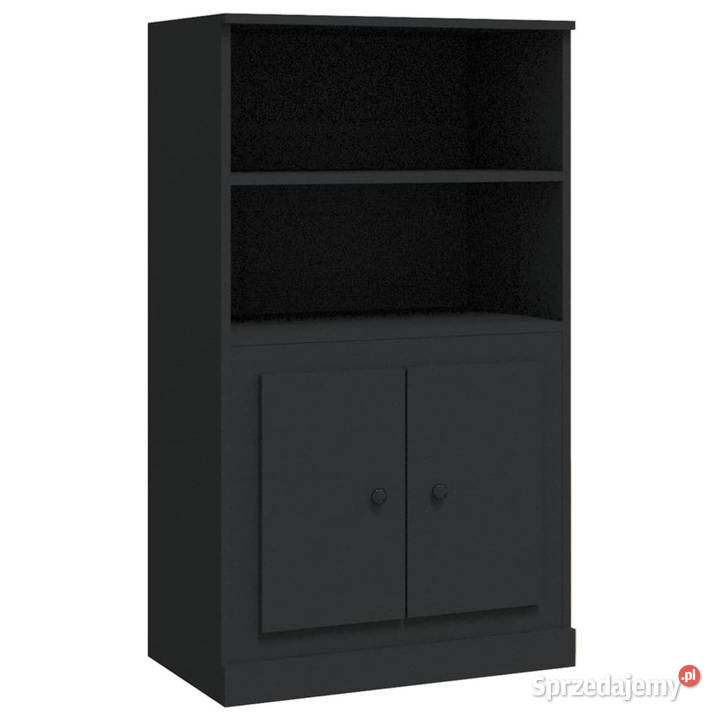 Kredens czarny 60x355x1035 materiał Warszawa