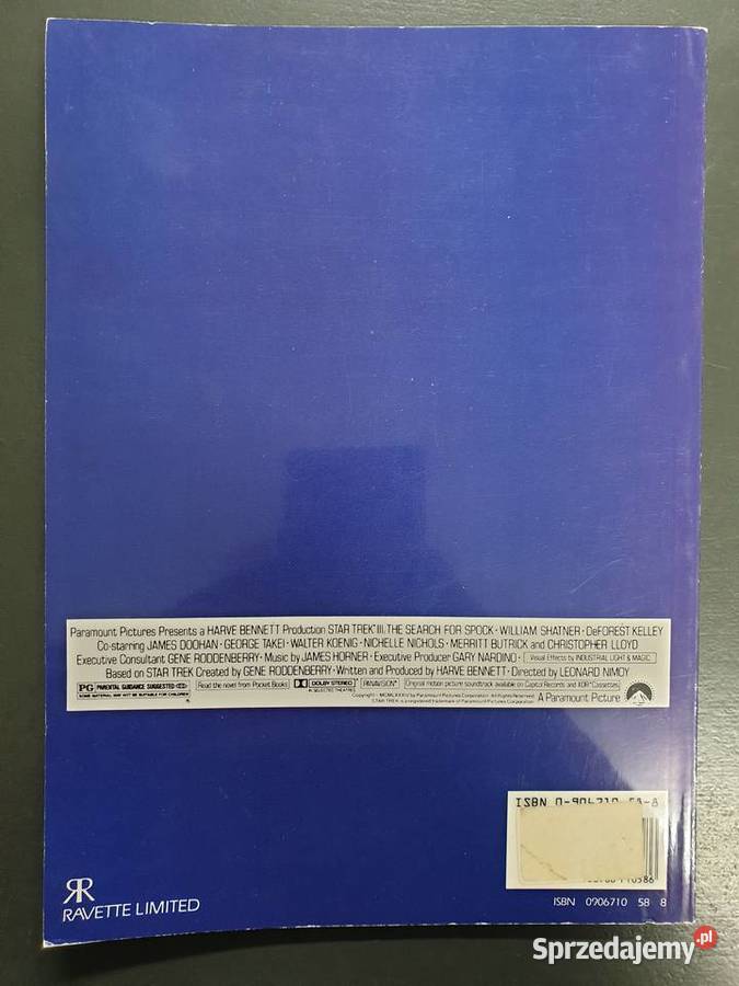 Star Trek III The Search For Spock Storybook Gdynia