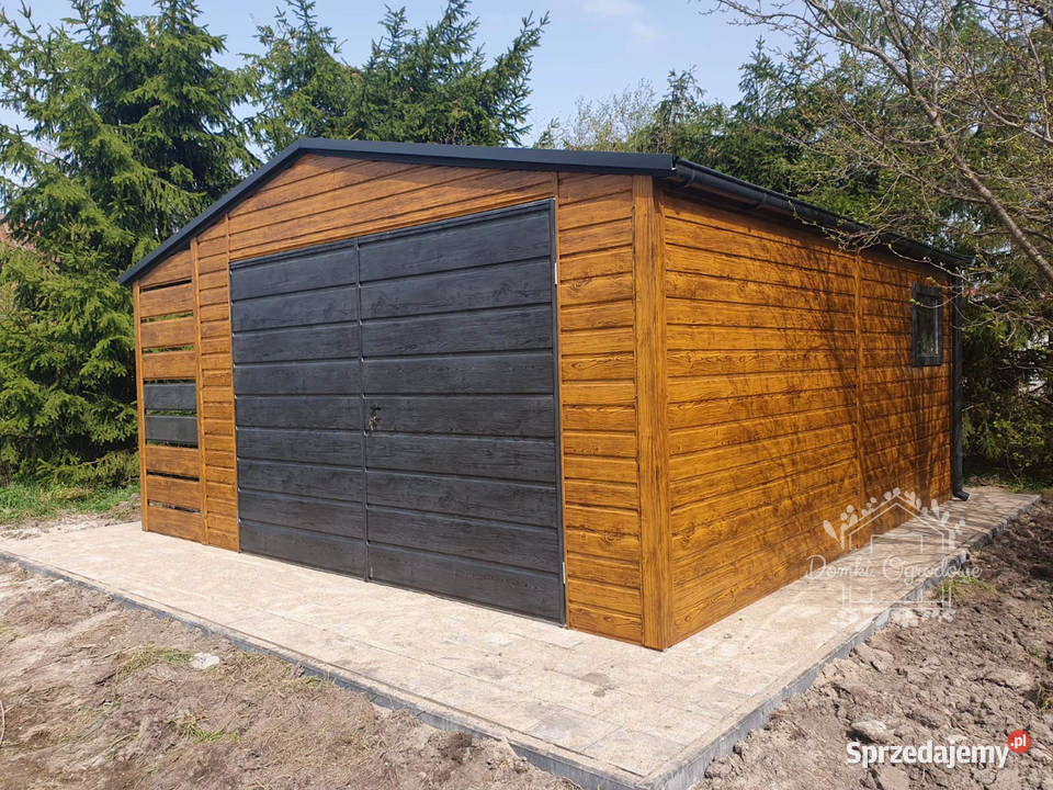 Domek Ogrodowy Schowek Garaż 4x5 wiata 1x5 dach Żnin