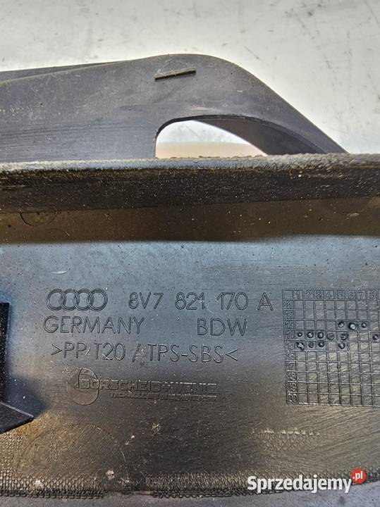 WYGŁUSZENIE BŁOTNIKA PRAWE AUDI A3 8V SEDAN Przystajń