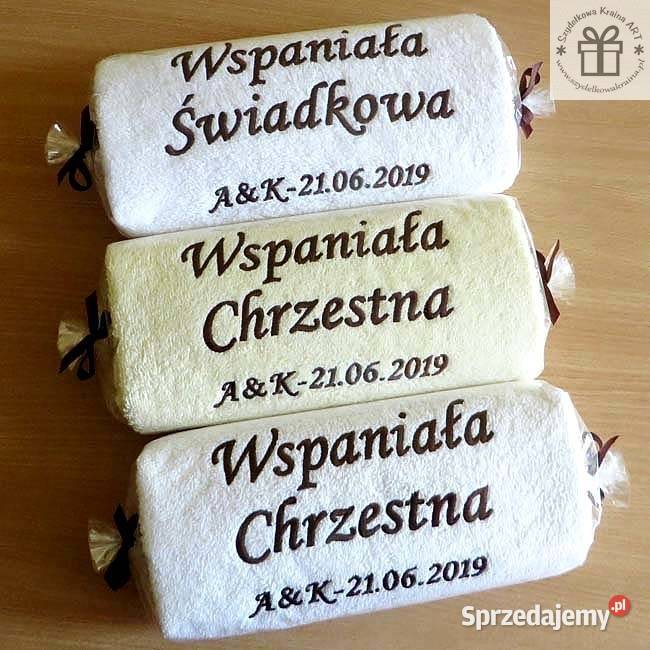 Haftowany ręcznik PREZENT na ŚLUB rocznicę Toruń