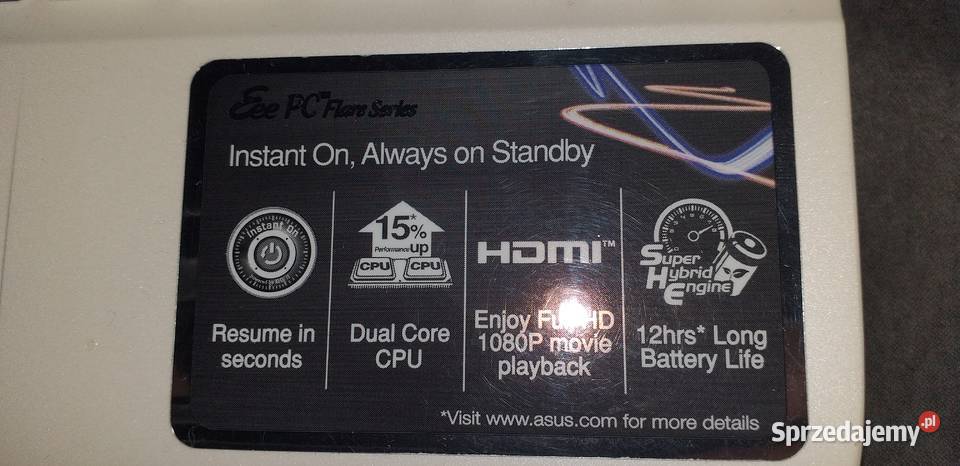 Asus eee pc flare series uszkodzony Legionowo
