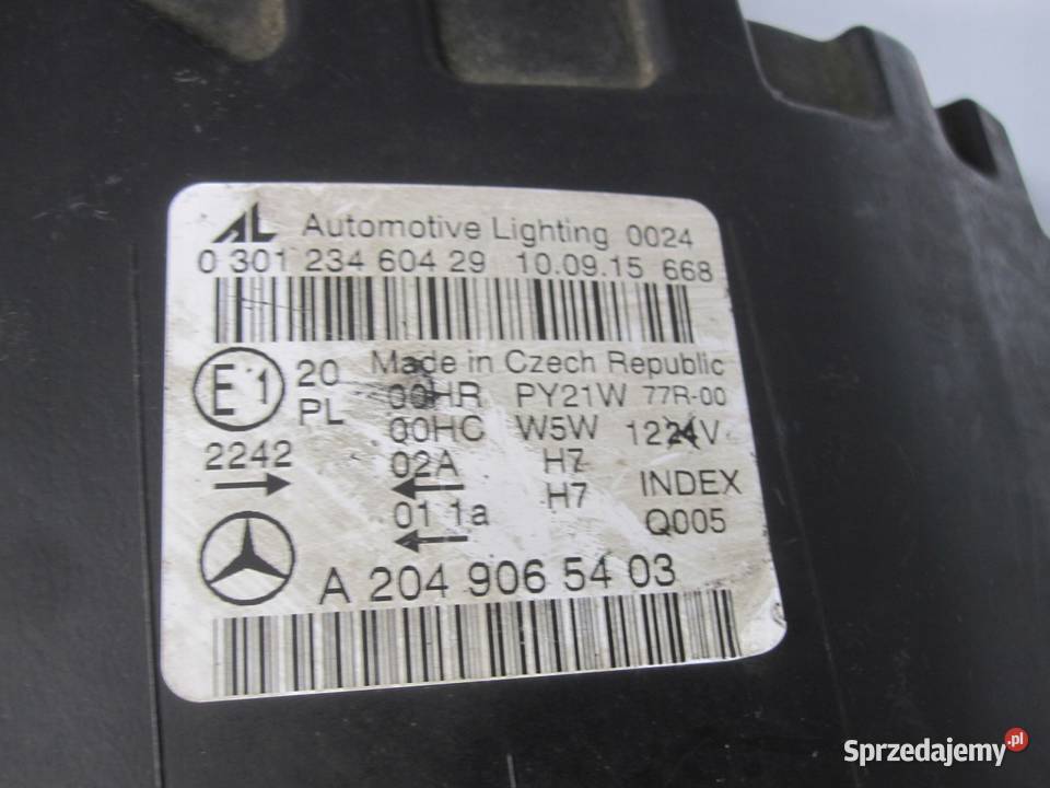 MERCEDES C KLASA S204 W204 10r Lampa prawy przód Kielce sprzedam