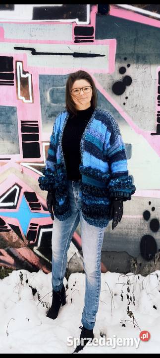 Sweter kardigan hand made Starachowice sprzedam