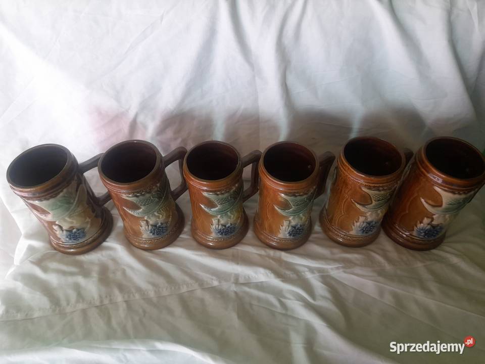 Stary dzban kufel 6 sztuk Oleśnica