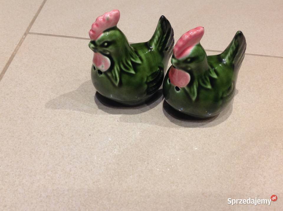 Solniczka Pieprzniczka Ceramiczna Kurka Vintage Akcesoria kuchenne Nowa Sól