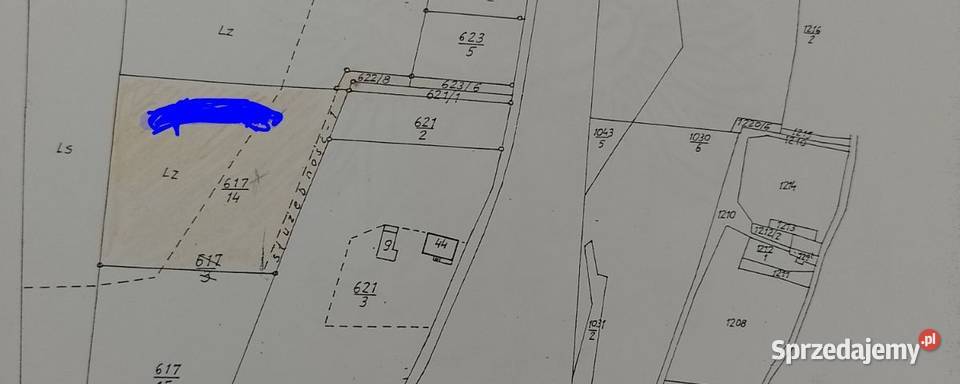 Działka budowlanolesna Zawada sprzedam