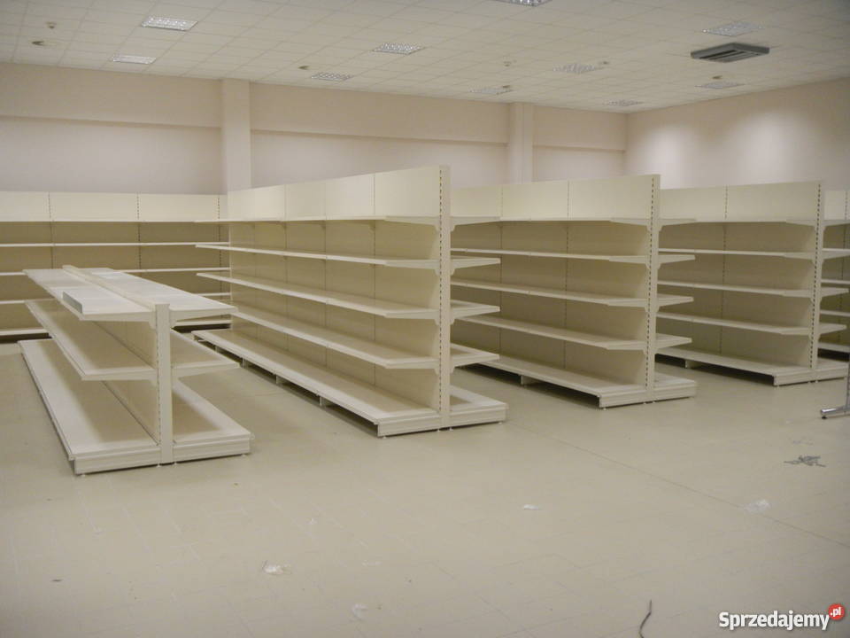 REGAŁY SKLEPOWE METALOWE gondola środkowy regał Sklep Ostrołęka
