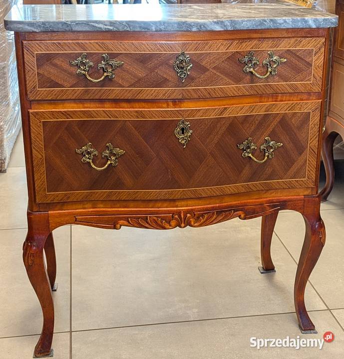 Piękna komoda intarsje marmursklep Dąbrowa Meble Dąbrowa Górnicza