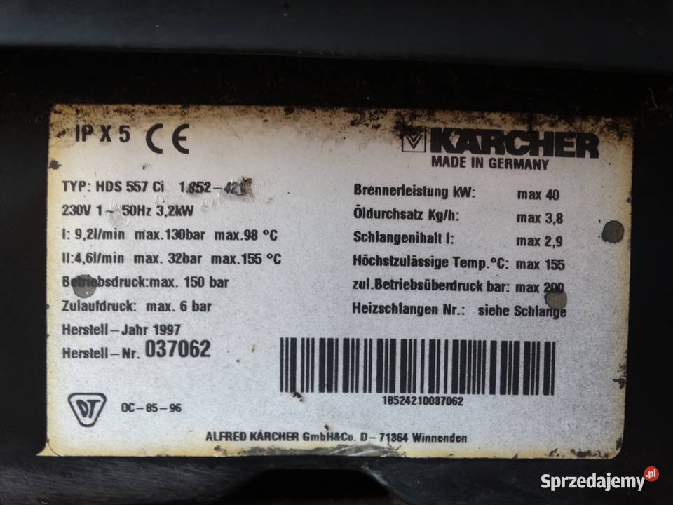 Myjka Ciśnieniowa Karcher HDS 557 Ci Radom