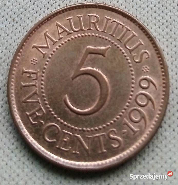 MAURITIUS FI VE CENTS 1999 r Legionowo sprzedam