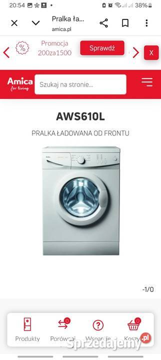 Pralka Amica AWS610L Pralki i suszarki Piotrków Trybunalski